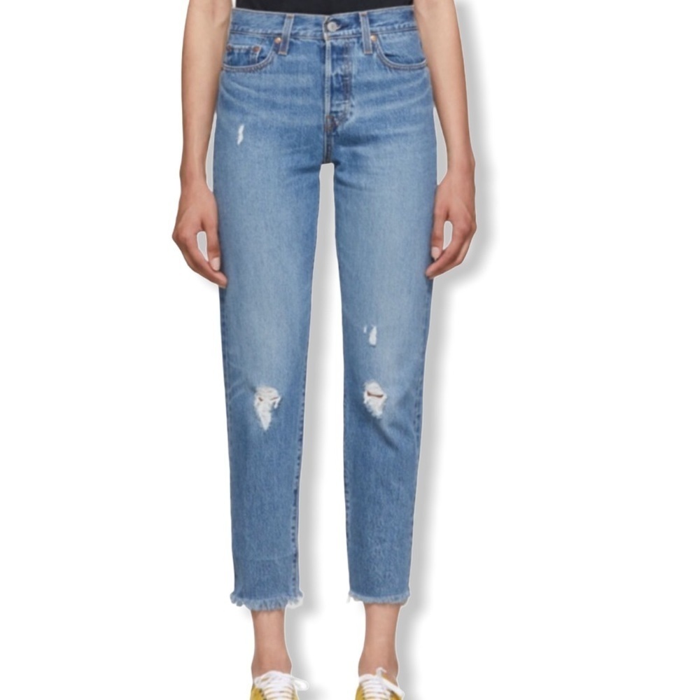 Levi's Distressed Wedgie Fit Jeans